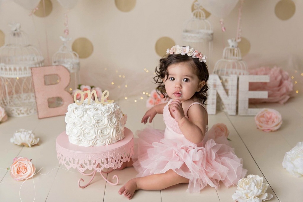 Royal Princess Backdrop for Princess Themed Birthday Cake Smash